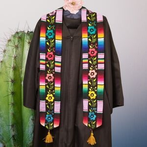 Hispanic Floral Graduation Stole